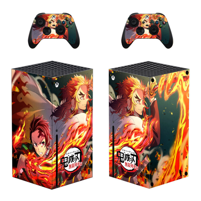 Demon Slayer: Kimetsu No Yaiba Skin Sticker For Xbox Series X And Controllers Design 3