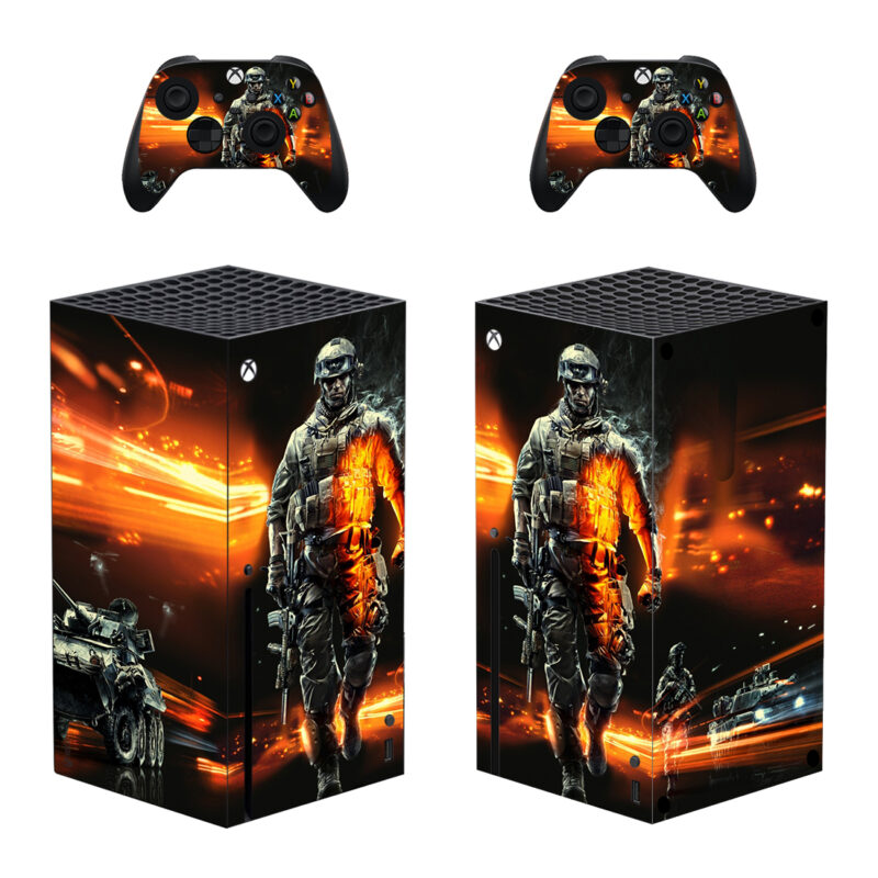 Battlefield 3 Skin Sticker For Xbox Series X And Controllers Design 1