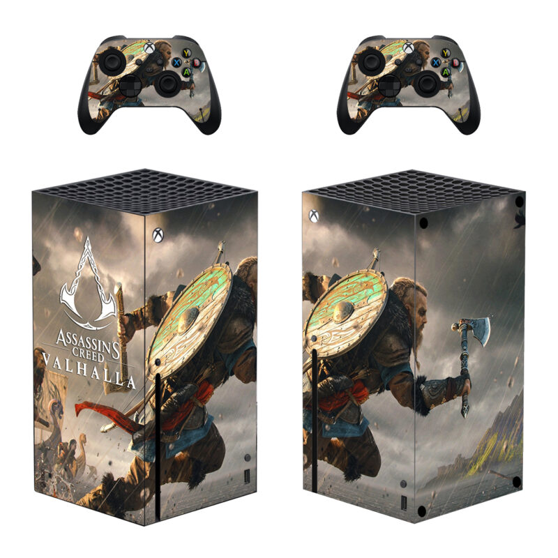 Assassin's Creed Valhalla Skin Sticker For Xbox Series X And Controllers Design 8