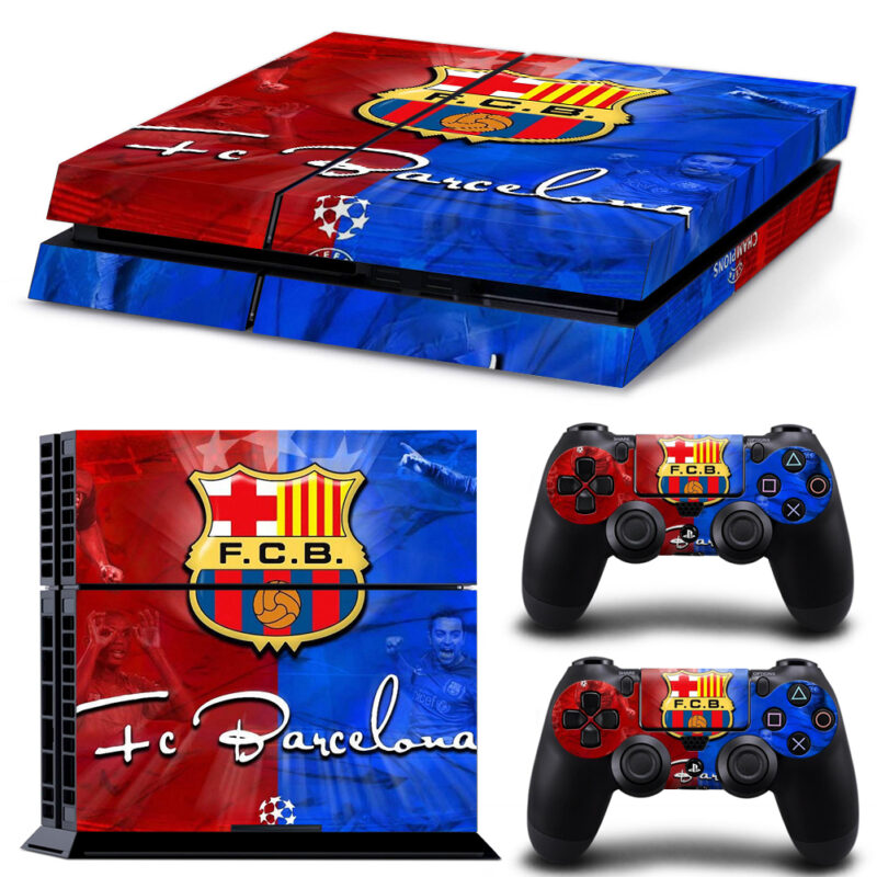 FC Barcelona Skin Sticker For PS4 And Controllers Design 7