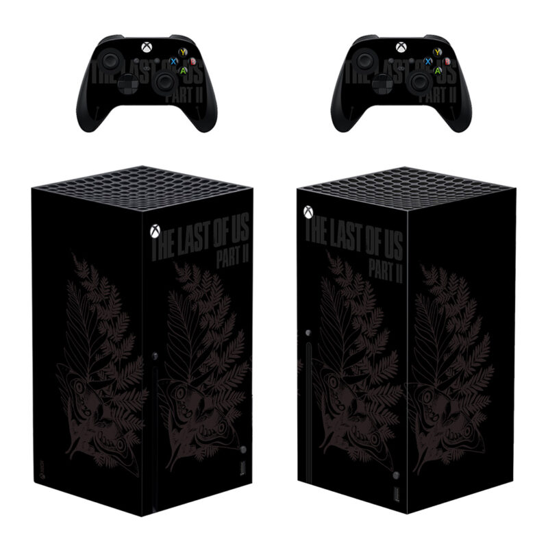 The Last Of Us Part II Game And Ellie Tattoo Design Skin Sticker For Xbox Series X And Controllers