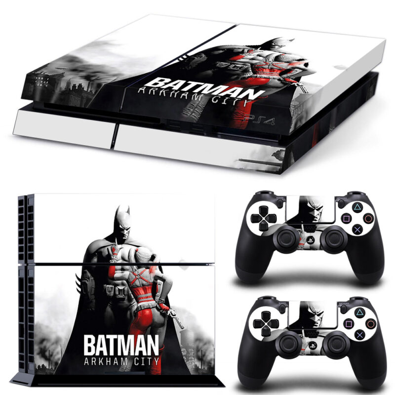 Batman: Arkham City Skin Sticker For PS4 And Controllers Design 3