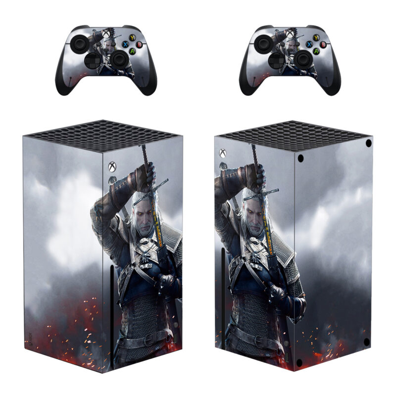 The Witcher 3: Wild Hunt Game Skin Sticker For Xbox Series X And Controllers Design 2