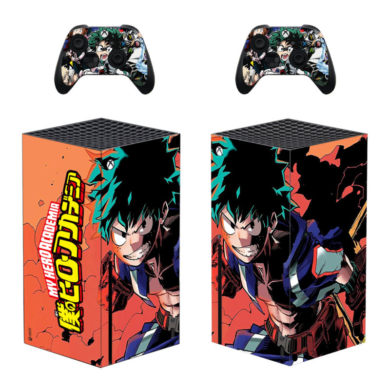 Nightcore My Hero Academia Izuku Midoriya Skin Sticker For Xbox Series X And Controllers