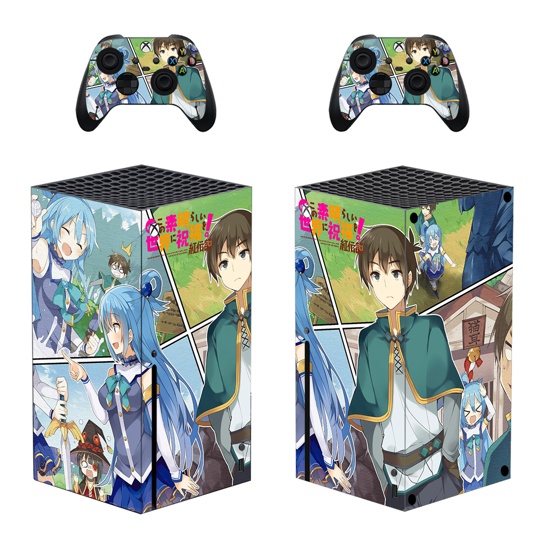 Konosuba: God's Blessing On This Wonderful World! Skin Sticker For Xbox Series X And Controllers Design 1