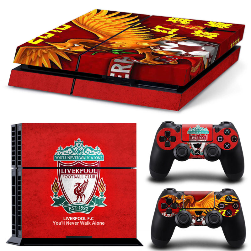 Liverpool Football Club Theme Skin Sticker For PS4 And Controllers