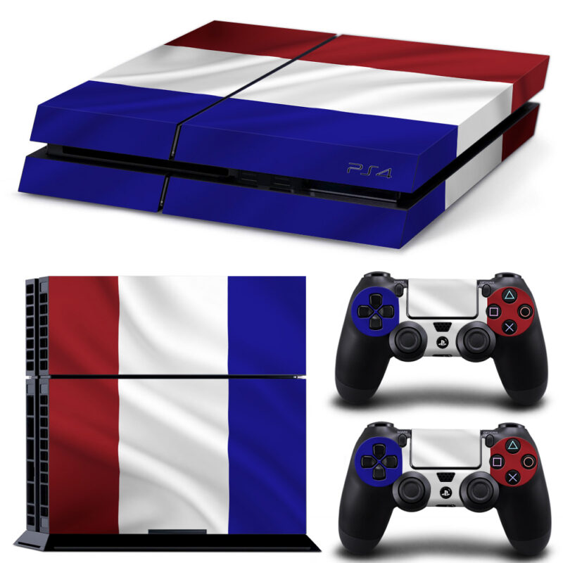 Flag Of France Skin Sticker For PS4 And Controllers