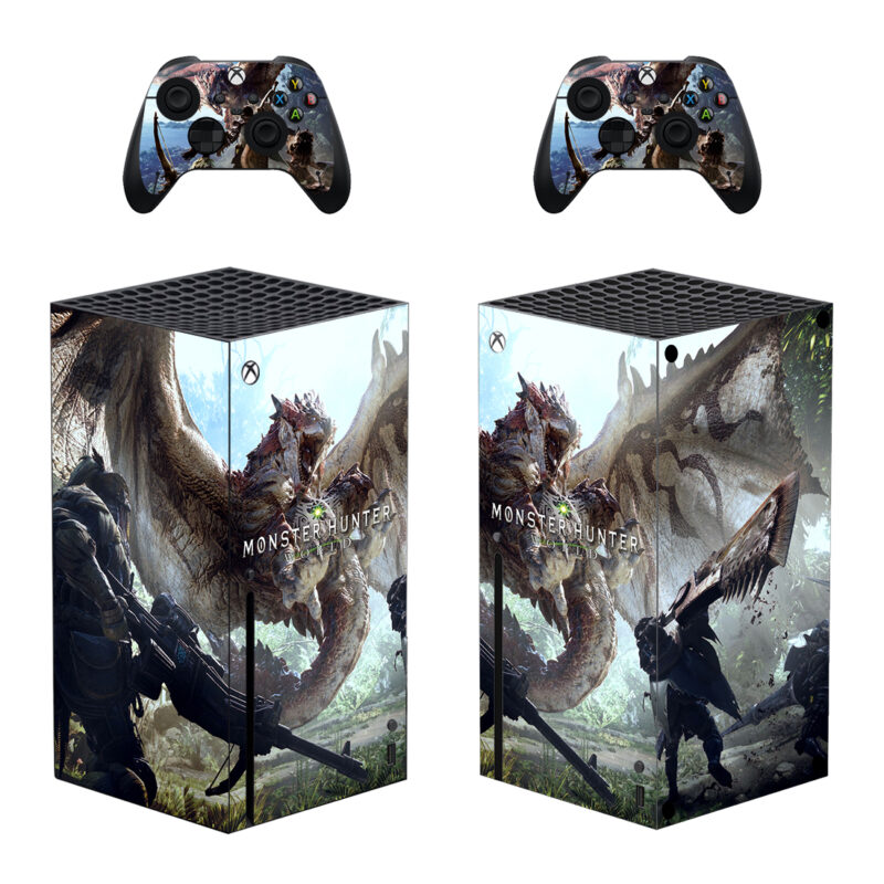 Monster Hunter: World Game Skin Sticker For Xbox Series X And Controllers Design 2