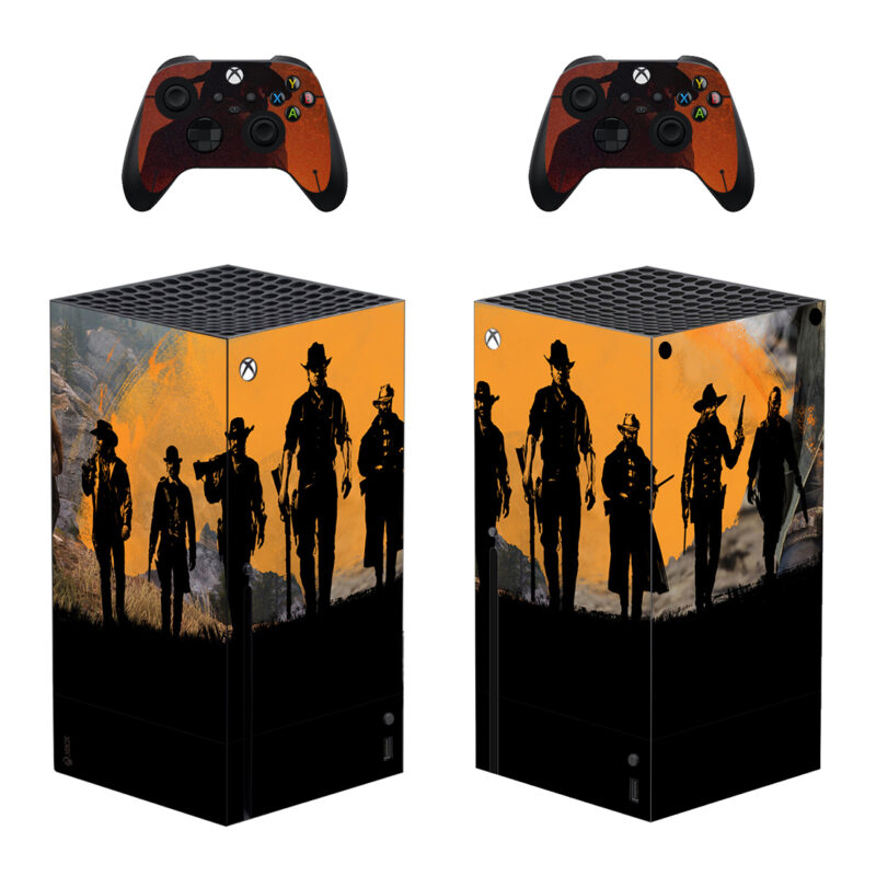 Red Dead Redemption 2 Game Skin Sticker For Xbox Series X And Controllers Design 2