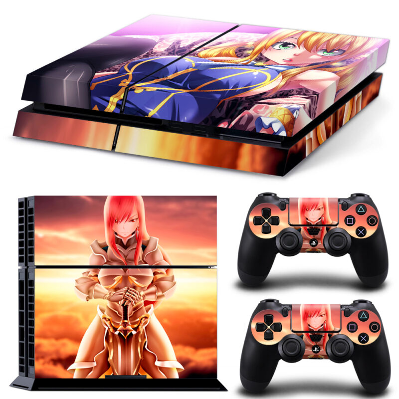 Fairy Tail Game Skin Sticker For PS4 And Controllers