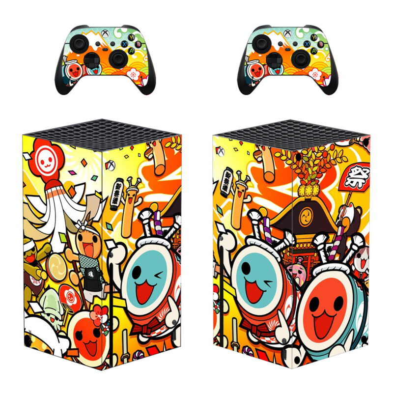 Taiko No Tatsujin Skin Sticker For Xbox Series X And Controllers