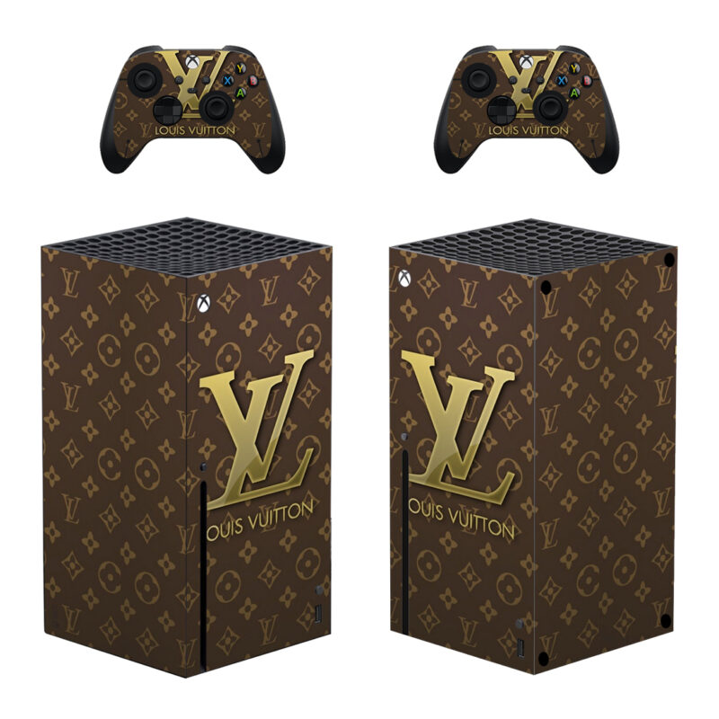 Louis Vuitton Pattern Skin Sticker For Xbox Series X And Controllers