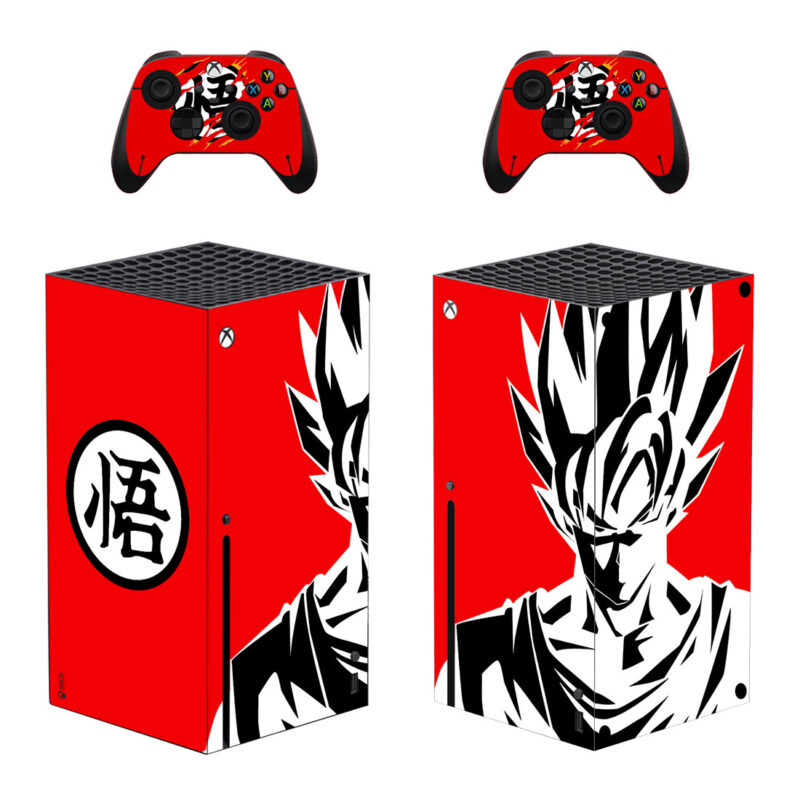 Dragon Ball Goku Skin Sticker For Xbox Series X And Controllers Design 3