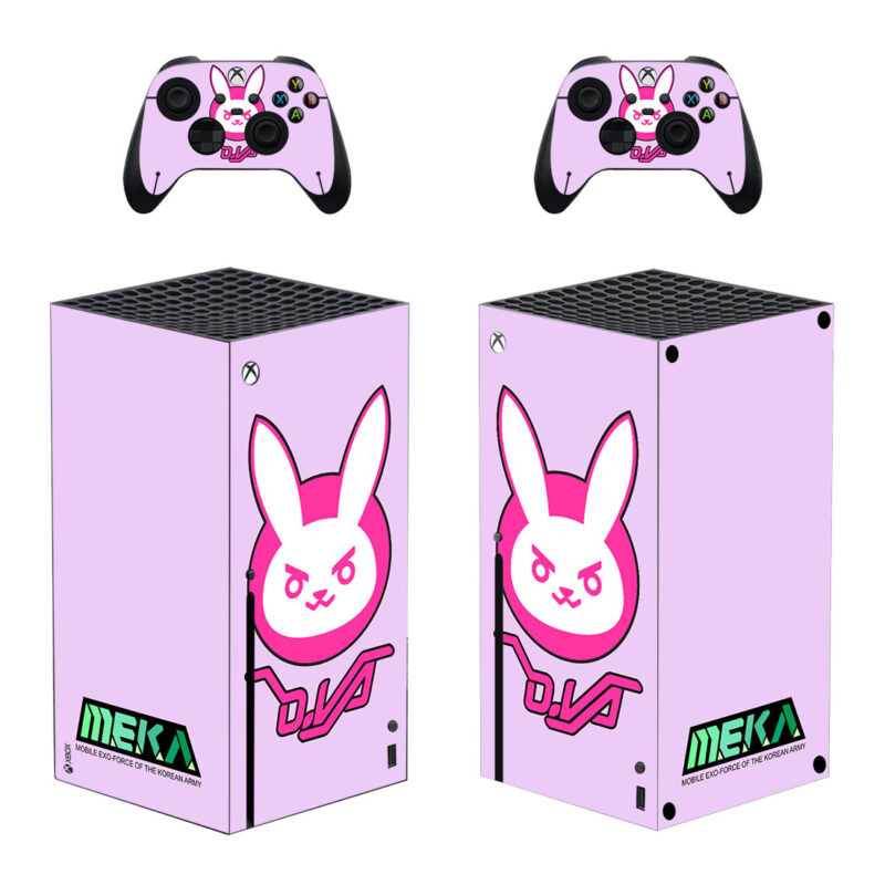 Overwatch D.Va Bunny And Meka Skin Sticker For Xbox Series X And Controllers