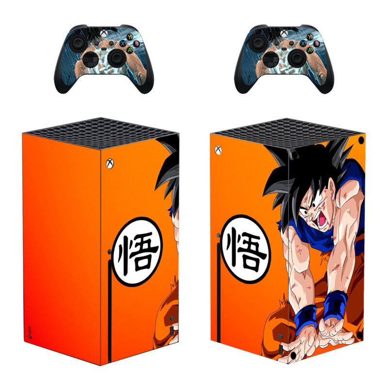 Goku Skin Sticker For Xbox Series X And Controllers