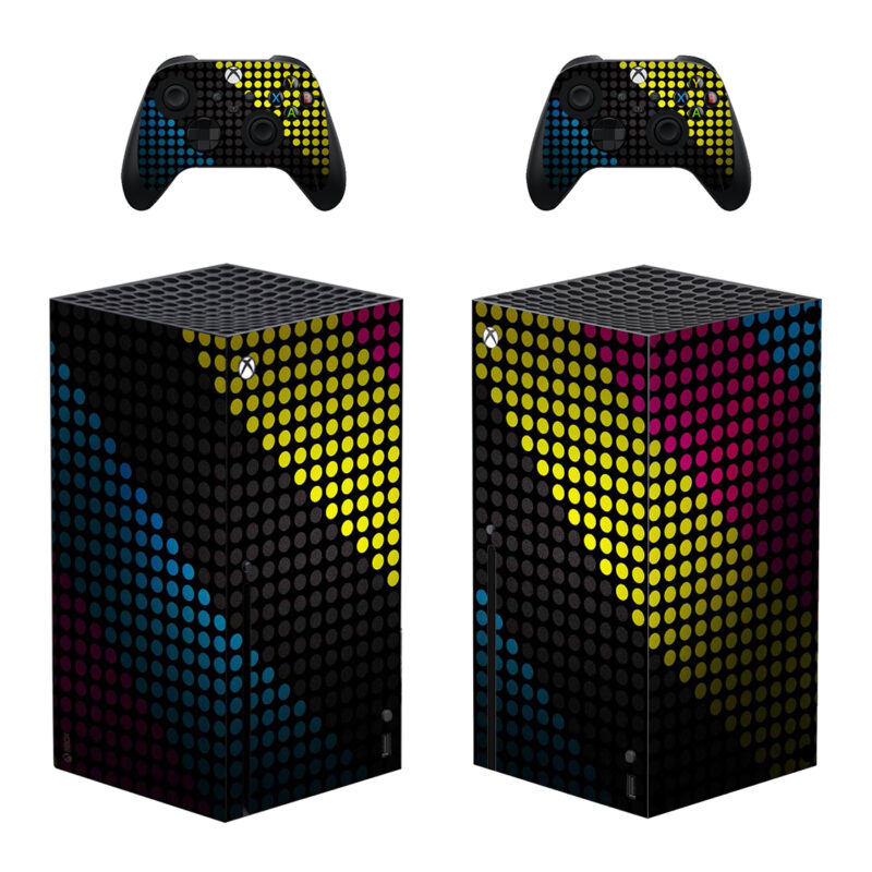 Abstract Colorful Dots Shades Skin Sticker For Xbox Series X And Controllers