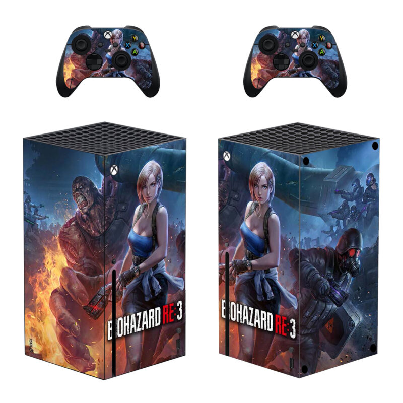 Biohazard Resident Evil: 3 Game Skin Sticker For Xbox Series X And Controllers Design 1