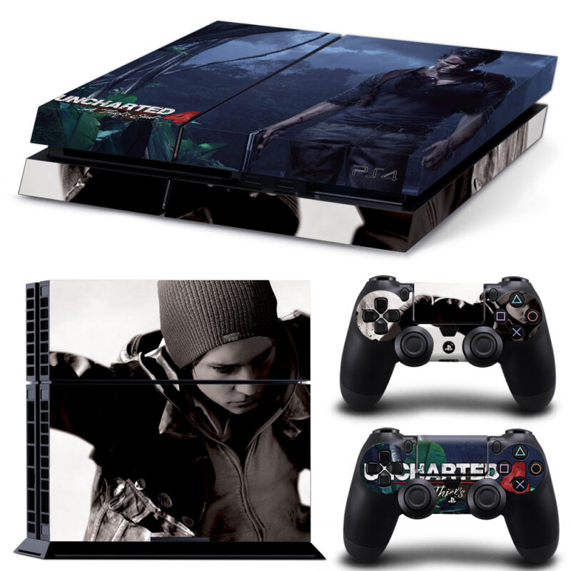 Uncharted 4 Thief's End And Infamous Second Son Game Skin Sticker For PS4 And Controllers