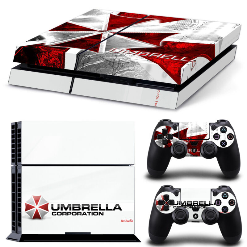 Umbrella Corporation Skin Sticker For PS4 And Controllers