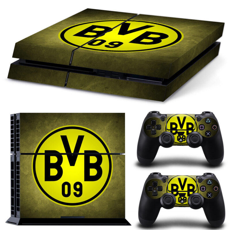 Borussia Dortmund Skin Sticker For PS4 And Controllers Design 2