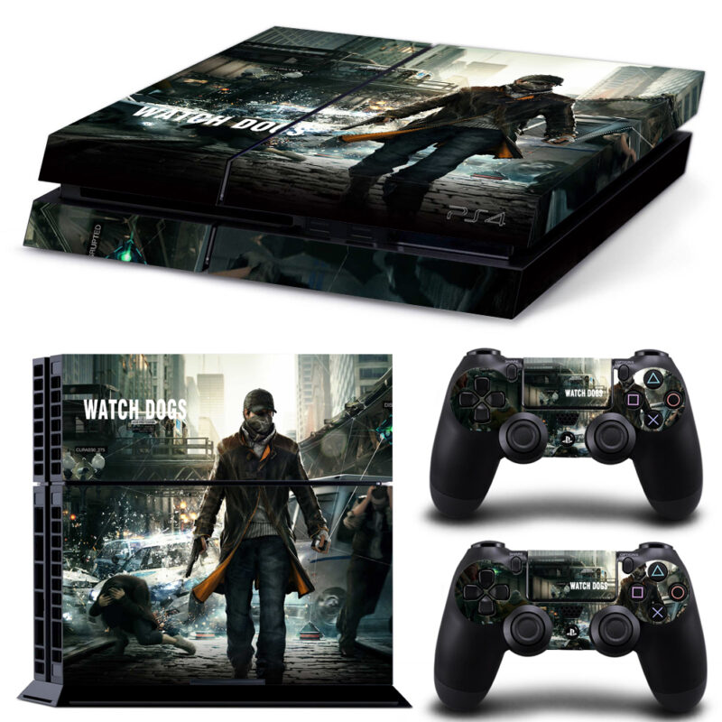 Watch Dogs Game PS4 Skin Sticker Design 8