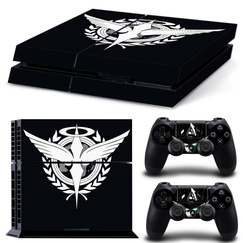 Celestial Being Black And White Skin Sticker For PS4 And Controllers