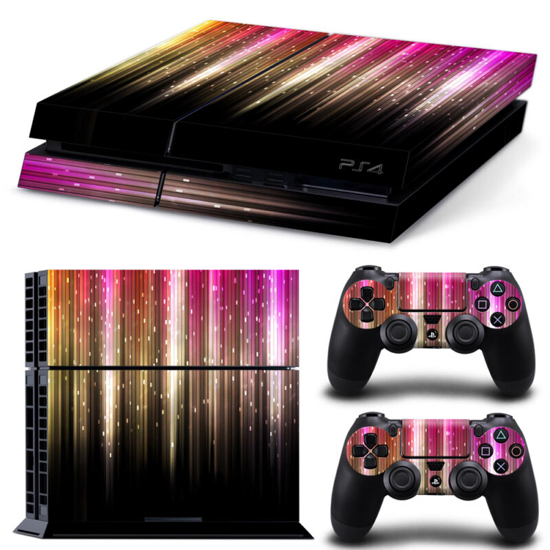 Colorful Abstract Dual Monitor PS4 Skin Sticker