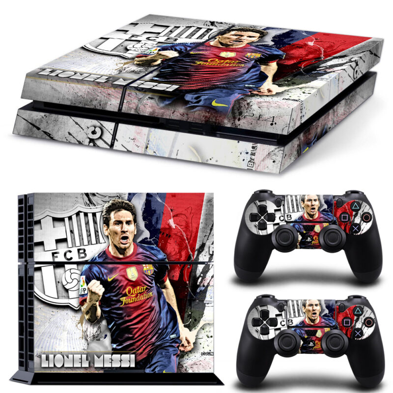 FC Barcelona And Lionel Messi PS4 Skin Sticker