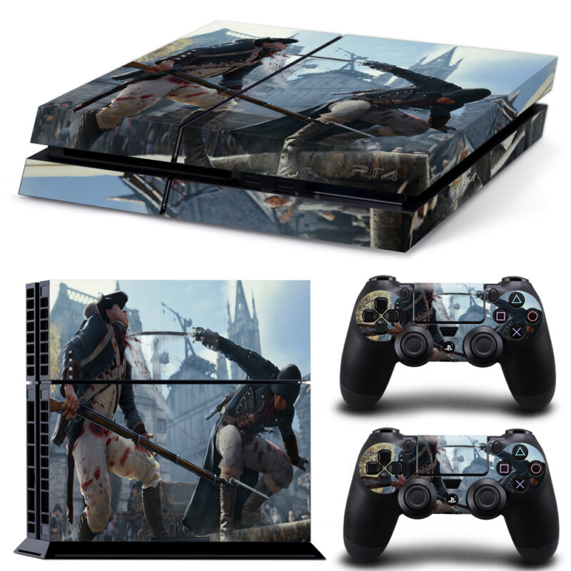 Assassin's Creed Unity Game Skin Sticker For PS4 And Controllers