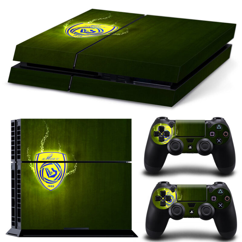 Al-Nassr FC Skin Sticker For PS4 And Controllers Design 1