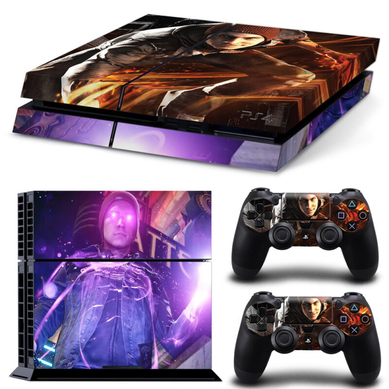 Infamous Second Son Neon PS4 Skin Sticker