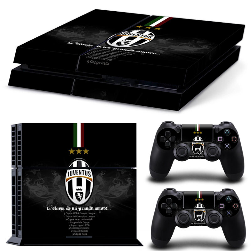 Juventus F.C. Skin Sticker For PS4 And Controllers Design 2