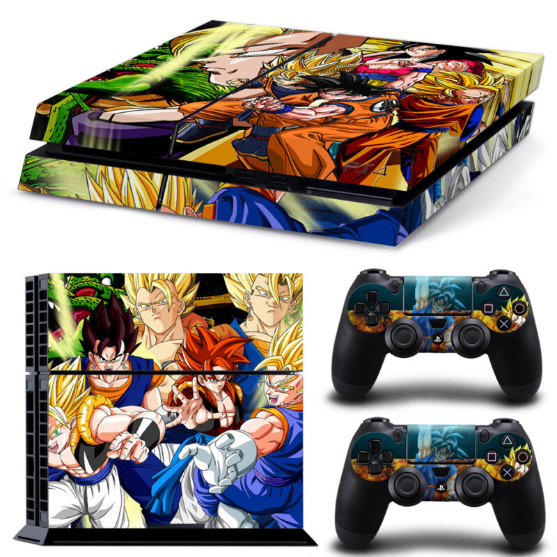 Dragon Ball Z Skin Sticker For PS4 And Controllers Design 1