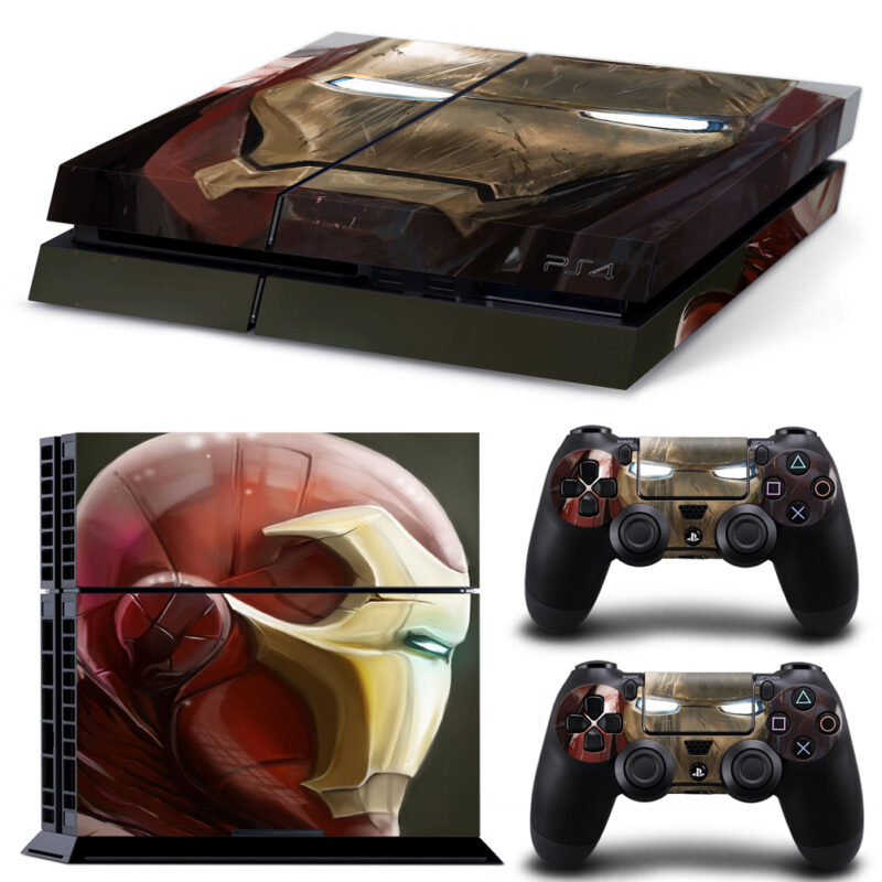 Avengers Legends Iron Man Electronic Helmet PS4 Skin Sticker