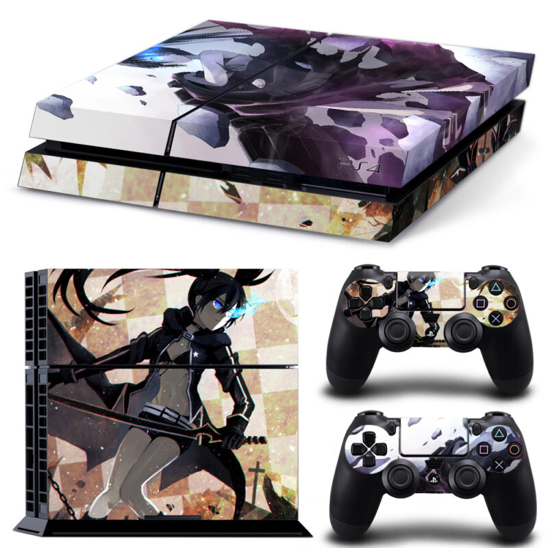 Anime Black Rock Shooter PS4 Skin Sticker