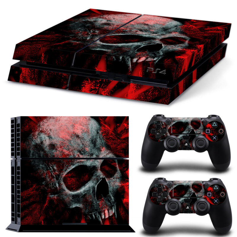 Red Skull PS4 Skin Sticker