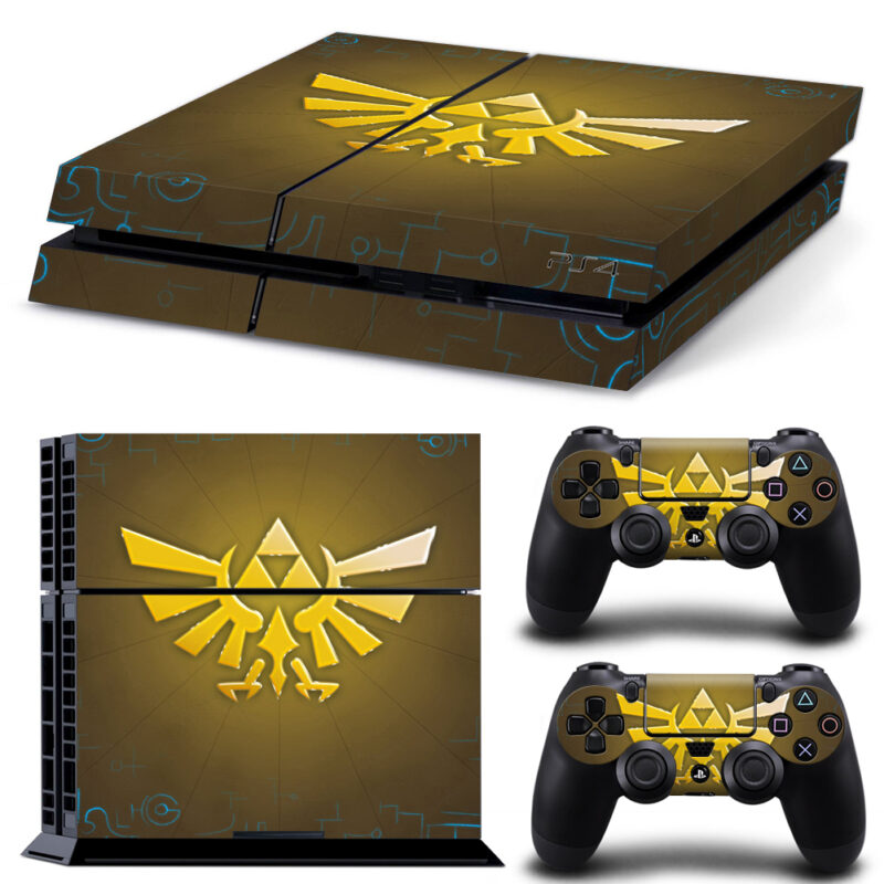 The Legend Of Zelda Triforce PS4 Skin Sticker