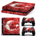 Flag Of Turkey Skin Sticker For PS4 And Controllers