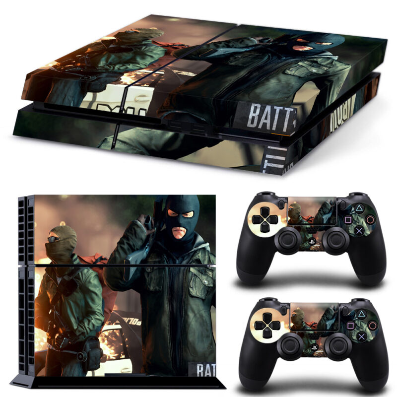 Battlefield Hardline Game Skin Sticker For PS4 And Controllers