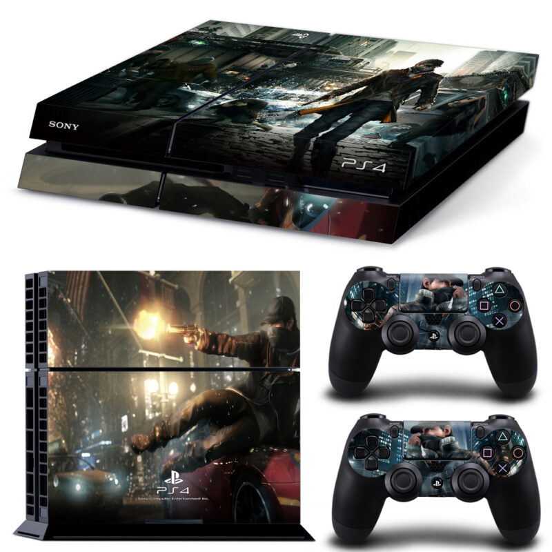 Watch Dogs Game PS4 Skin Sticker Design 12