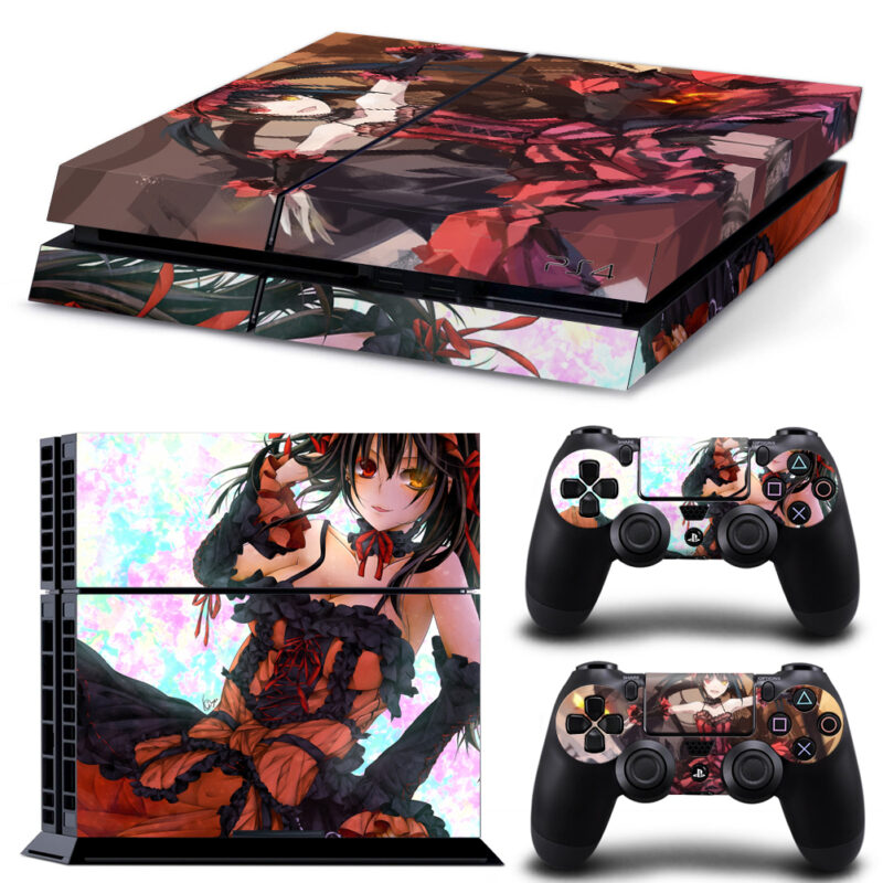 Anime Date A Live Kurumi Tokisaki PS4 Skin Sticker