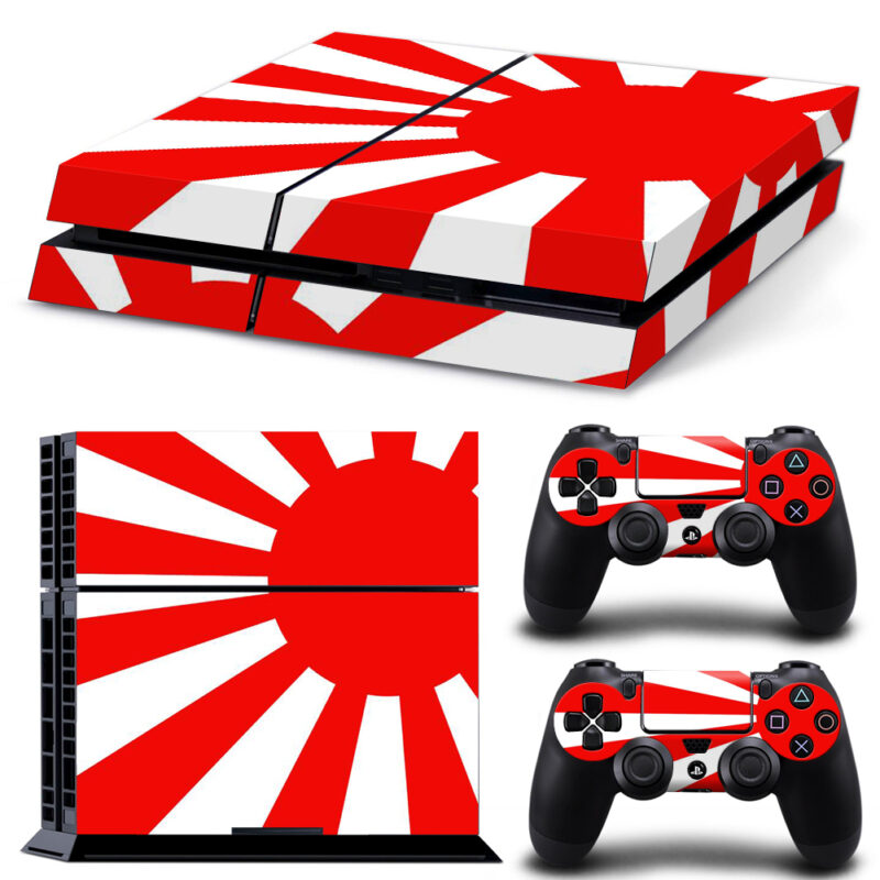 Rising Sun Flag Skin Sticker For PS4 And Controllers