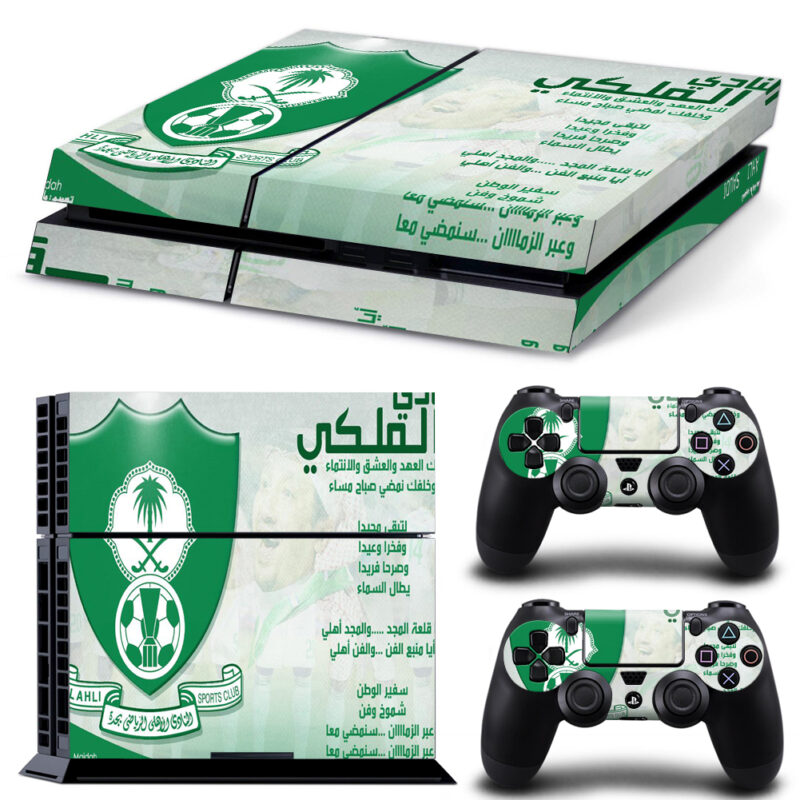 Al-Ahli Saudi FC And Quotes Skin Sticker For PS4 And Controllers