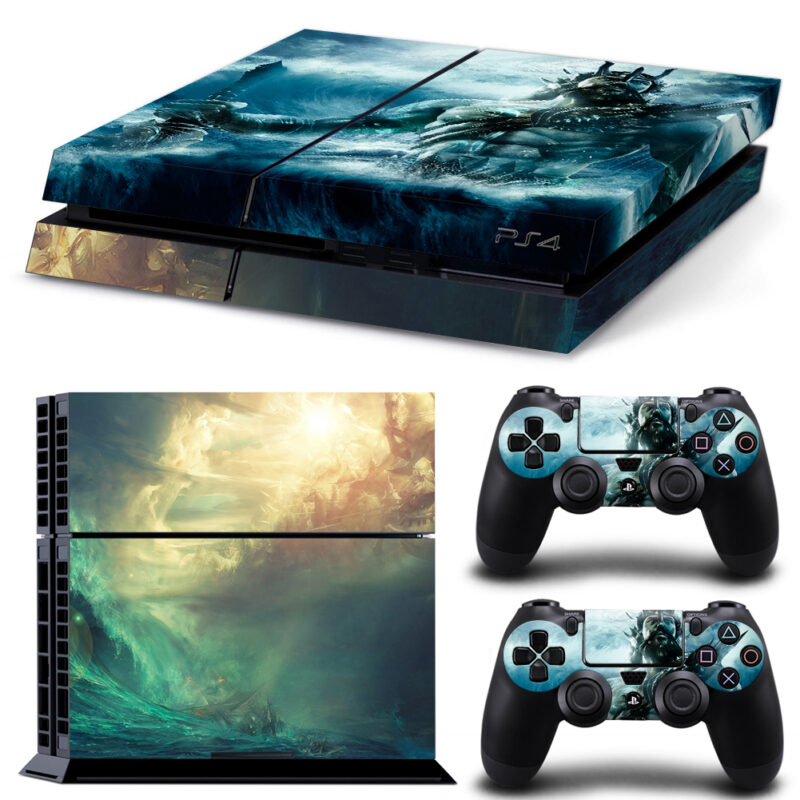 Poseidon God Of The Sea PS4 Skin Sticker