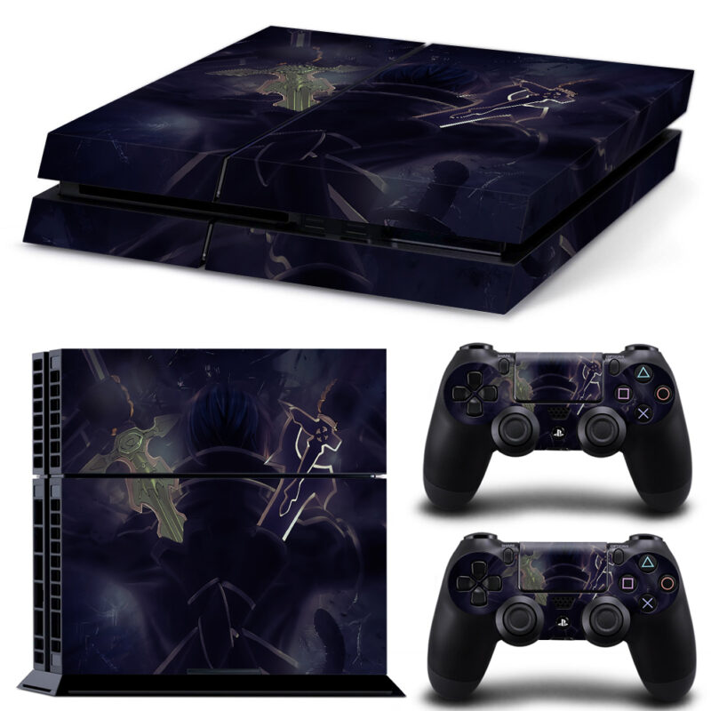 Anime Kirito: Sword Art Online Skin Sticker For PS4 And Controllers