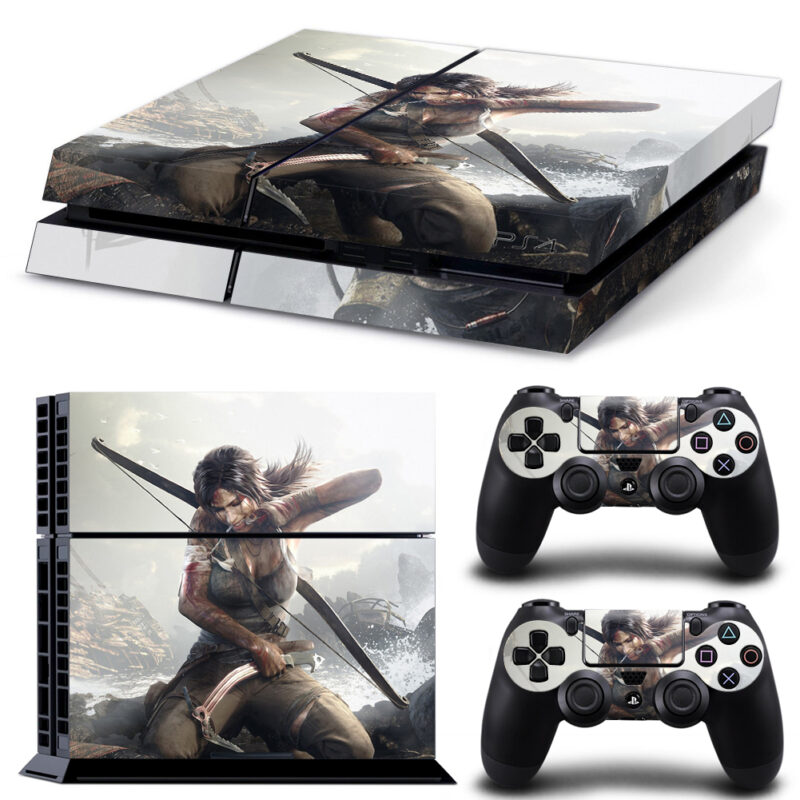 Lara Croft: Tomb Raider Skin Sticker For PS4 And Controllers Design 3