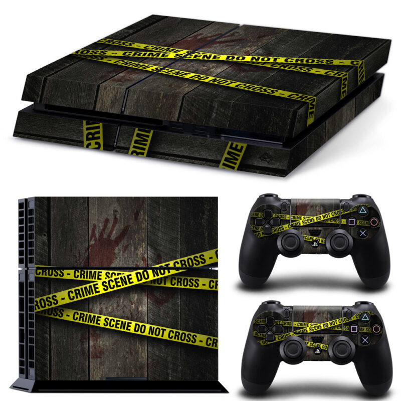 Crime Scene Do Not Cross Skin Sticker For PS4 And Controllers