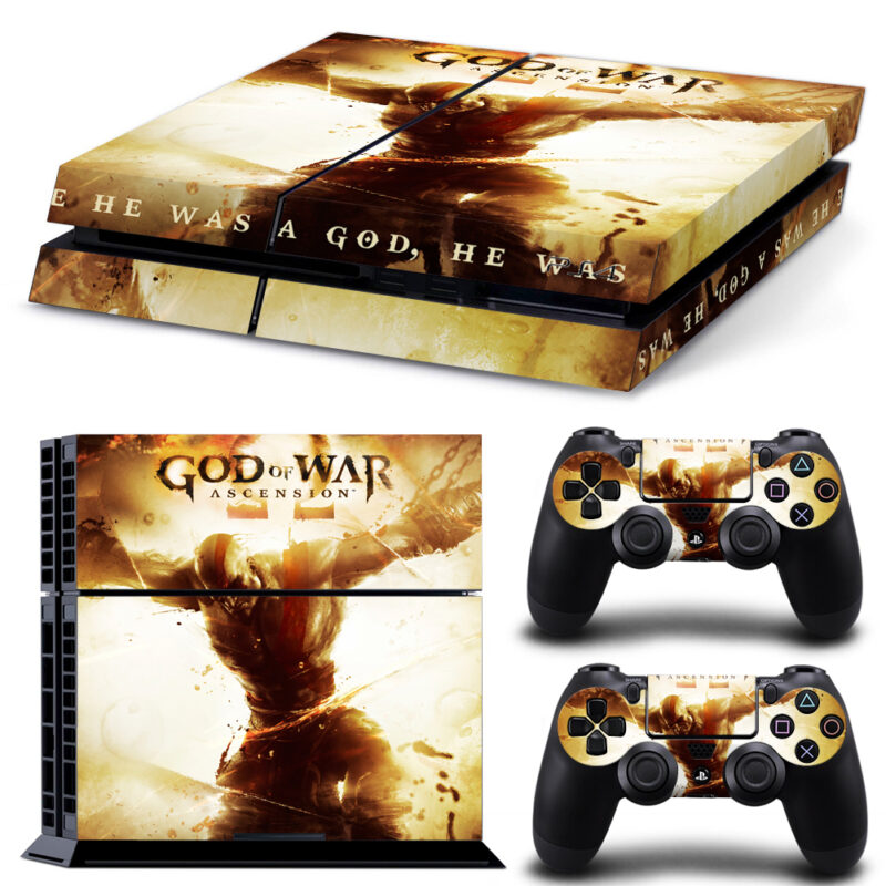 God Of War: Ascension Skin Sticker For PS4 And Controllers