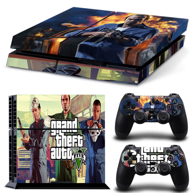 Grand Theft Auto V Skin Sticker For PS4 And Controllers Design 7