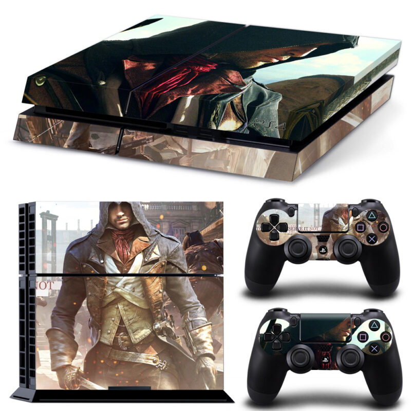 Assassin's Creed Unity Arno Dorian PS4 Skin Sticker Design 1